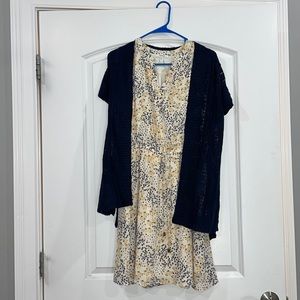 Spring dress with flower prints
